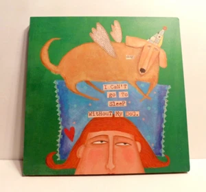 "I Can't Go To Sleep Without My Dog" Print, Kathleen Taylor, "New, Old Stock" - Picture 1 of 6