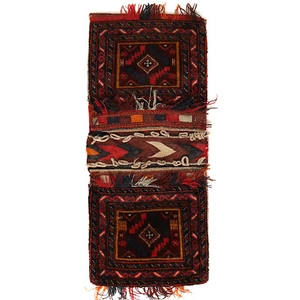 Traditional Rug Afghan Rug Wool Rug Vintage Rug Saddle Bag 2'9x1'3 ft -R21687 - Picture 1 of 2