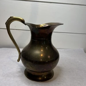 Vintage Solid Brass Water Pitcher made in India Collectible - Picture 1 of 13