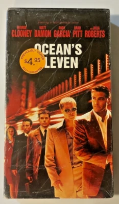 Ocean's Eleven VHS 2001 George Clooney Matt Damon Brad Pitt Julia Roberts EX! Foto 1 de 4