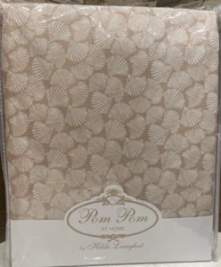 Pom Pom at Home~Hilde Leiaghat~King Duvet~Biscayne~”Sand”~tan~Sea Shells~NWT~ - Picture 1 of 6