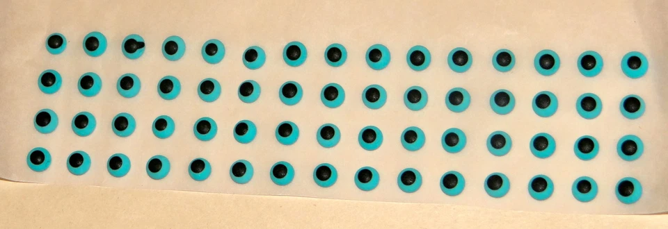 Pasta de goma fondant comestible de ojos glaseados reales de 3/16" Asst nueva decoración de pasteles Foto 1 de 1