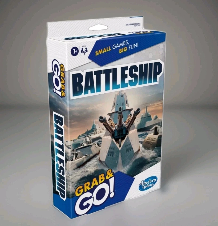 Battleship Grab and Go Game for Ages 7 and Up, Portable Game for 2 Players, - Image 1 of 1