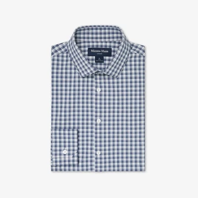 Mizzen+Main Leeward Medium Trim Fit Dark Slate Todos Plaid Dress Shirt - Image 1 of 4