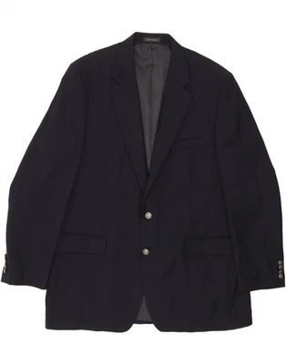 MICHAEL KORS Mens 2 Button Blazer Jacket Size 48 2XL Navy Blue Wool WA06 - Image 1 of 4