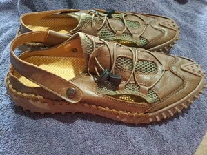 New Men's Casual Size 11 Shoes Nonslip Sandals Outdoor Breathable Leather Summer - Picture 1 of 6