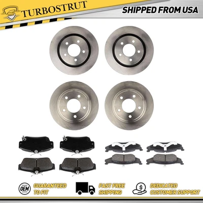 Kit de pastillas de freno delanteras y traseras originales para Chrysler 300M 1999-2004 3,5 L Foto 1 de 4