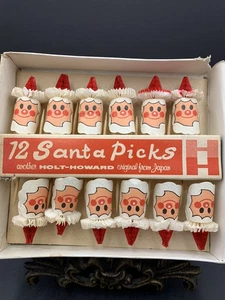 NIB  12 Santa Picks - Hold-Howard from Japan Cocktails/Hors d'oeuvres FREE SHIP! - Picture 1 of 6