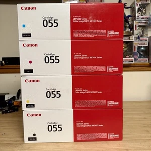 Canon OEM 055 Toner Set, versiegelte Kartons, Magenta/Cyan/Gelb/Schwarz - Bild 1 von 3