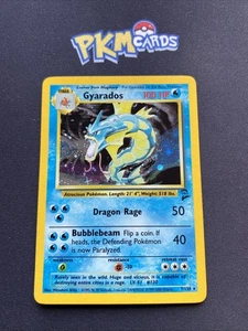 Pokemon Juego de Cartas Coleccionables Gyarados Base Set 2 7/130 Holo Raro LP. - Imagen 1 de 5