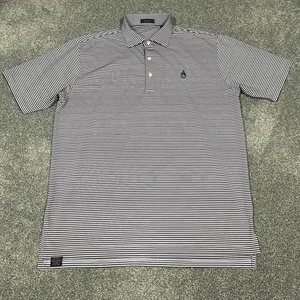 Aronimink Country Club Turtleson Poloshirt lila blau gestreift Herren Größe L - Bild 1 von 10