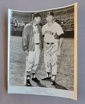 Type 1 Photo: Ted Williams Boston Red Sox Promo Photo Signed by Dick Stuart NYC - Image 1 of 4