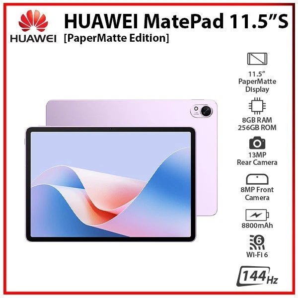 HUAWEI MatePad 11.5"S PaperMatte Edition 8GB+256GB HarmonyOS PC Tablet (WiFi) - Bild 1 von 4