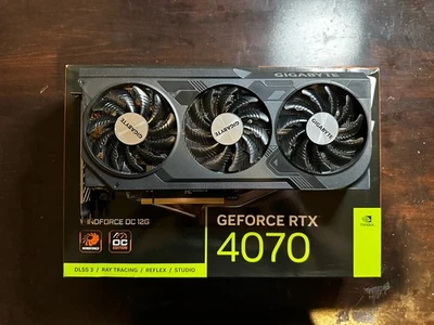 GIGABYTE GeForce RTX 4070 WINDFORCE OC 12G 12GB GDDR6X Graphic Card -... - Image 1 of 4