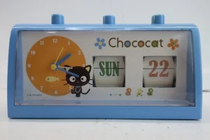 Sanrio Vintage Light Blue Desktop Flip Calendar & Alarm Clock - For Parts/Repair - Picture 1 of 12