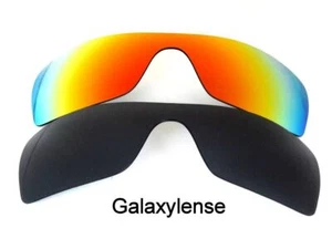 Galaxy Replacement Lenses for Oakley Batwolf Black&Red Polarized 2 PAIR 100%UVAB - Picture 1 of 6