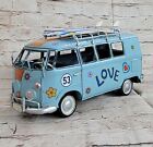 Collectible Collector Edition 1966 Decorative Mini Bus Tinplate Metal Hot Cast