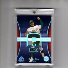 BARRY ZITO 2004 UPPER DECK SP GAME-USED PATCH   ALL-STAR PATCHES 3 COLOR #'17/50