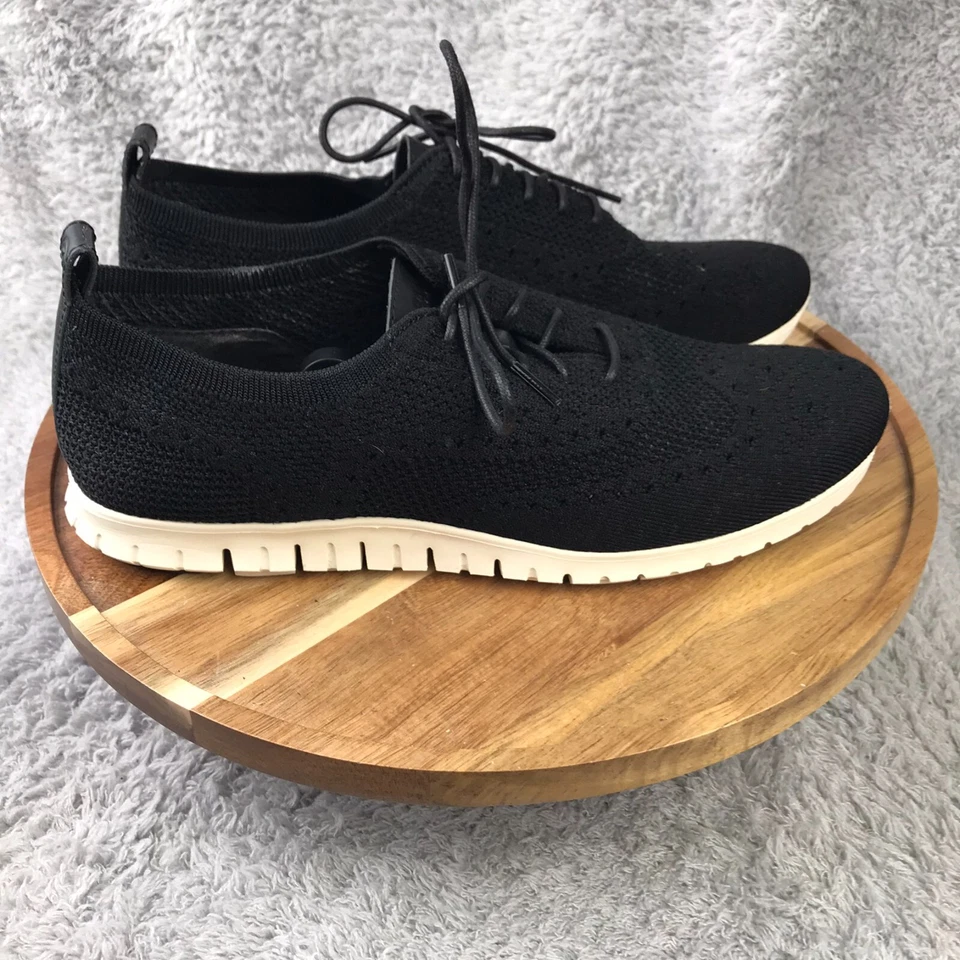 Zapato de vestir Cole Haan Zerogrand Stitchlite punta de ala Oxford para mujer 10,5B tejido negro Foto 1 de 4