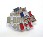 D DAY FLAGS   (Badge émail/pin
