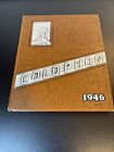 Colophon Wyomissing High School 1946 Year Book Brown Hard Cover Embossed