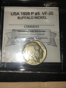 1926P  USA, Buffalo Nickel ¢5 Cent. (Scratch) - Picture 1 of 9