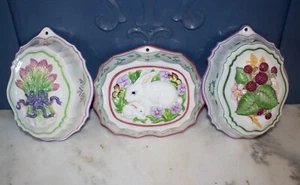Le Cordon Bleu Molds Franklin Mint 1986 -Rabbit-Asparagus-Berries - Picture 1 of 6