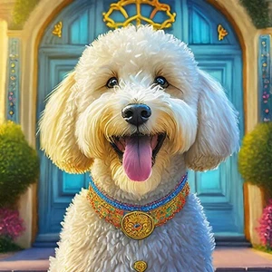 Lux Dog Go AI Digital Art .jpg - Picture 1 of 1