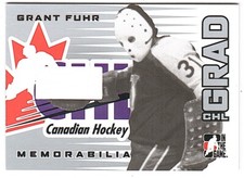 2005-06 ITG Heroes and Prospects CHL Grads #CG13 Grant Fuhr Pads Relic *#/70