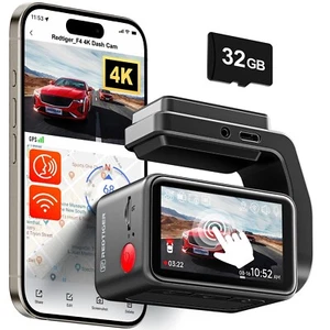 REDTIGER F4 4K Dashcam Front, 2,2 Zoll Mini Autokamera, 2160P UHD Touchscreen... - Bild 1 von 7