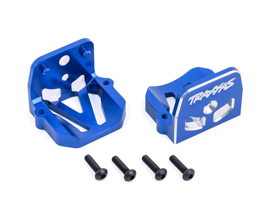 Traxxas Motor Halter Alu blau vorne und hinten TRX7760-BLUE X-Maxx 8S, XRT VXL,  - Bild 1 von 1