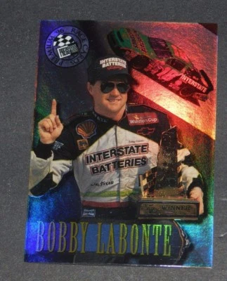 1996 PRESS PASS PREMIUM BOBBY LABONTE PROMO CARD - Image 1 of 2