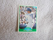 Score MLB 1989 "PETE O'BRIEN" #22 Texas Rangers Trading Card n32