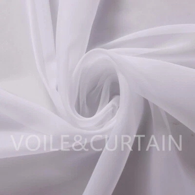 White voile fabric wholesale 70cm (28") wide super quality wedding drapes - Image 1 of 4