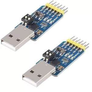 2 PCS CP2102 USB-UART 6 in 1 USB to Serial Port Adapter Converter USB-TTL USB... - Picture 1 of 6