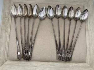 Sterling Silver ~ 12 ICE TEASPOONS ~ JM Van Kempen Dutch Tea Spoons - Picture 1 of 8