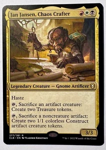 1x Jan Jansen, Chaos Crafter - M/NM - CLB Battle for Baldur's Gate Magic MTG - Picture 1 of 1