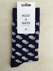 Womens Mudd & Water Organic Cotton & Bamboo Socks.Navy Spot.One Size.New Stock.