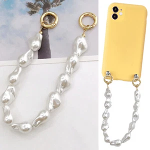 Bag Hand Chain Phone Lanyard Geometric Chain Mobile Phone Case Chain Detachable - Photo 1 sur 10
