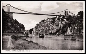 Bristol Clifton Suspension Bridge Photochrom Postcard - Picture 1 of 2
