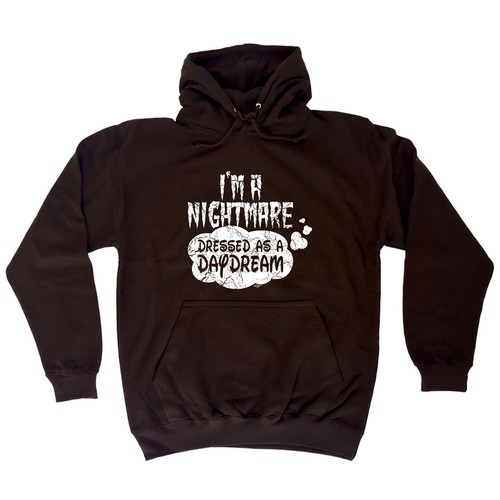 VETEMENTS Felpa con cappuccio Im A Nightmare Dressed As Daydream novità abbigliamento uomo divertente