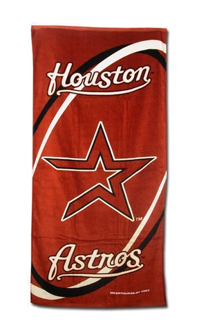 Houston Astros 100% Cotton Full Size 30" x 60" Beach / Bath Towel Cover