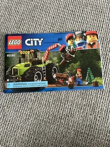 Lego City 60181 Forest Tractor Folleto de instrucciones Manual solamente - Imagen 1 de 1