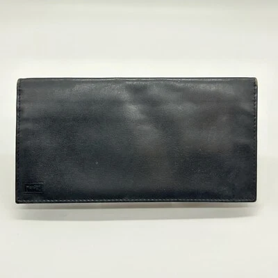 Yves Saint Laurent Long Wallet YSL Black Leather Auth from JAPAN0083 - Image 1 of 4