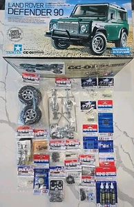 NEW Tamiya CC-01 Land Rover Defender 90  RC Car Kit, NIB Plus Many Upgrade Parts - Picture 1 of 13
