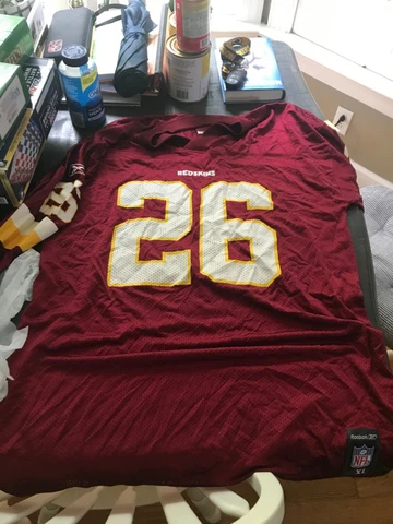 Washington Redskins #26 Clinton Portis Mens Reebok NFL Football Jersey XL Cover