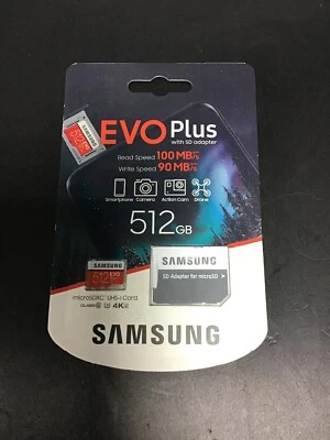 Samsung Evo Plus 512GB microSDXC Card UHS-I U3 - Image 1 of 4