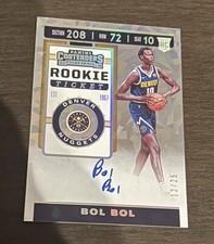 2019-20 Bol Bol Panini Contenders RC Rookie Ticket Cracked Ice Auto /25