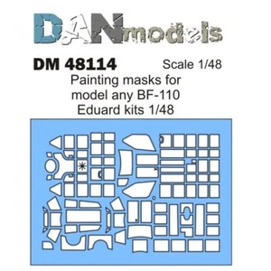 Dan Models 48114 Scale 1:48 Painting Masks for Model any BF-110 Eduard Kits - Picture 1 of 6