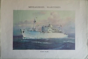 MESSAGERIES MARITIMES~PAQUEBOT "VIET-NAM"~Roger CHAPELET~ C.N.C. LA CIOTAT~~ - Picture 1 of 3